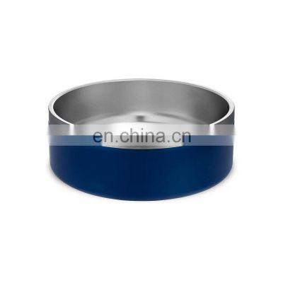 Custom logo 32oz easy-cleaning 304 stainless steel dog water bowl BPA free portable pet basin