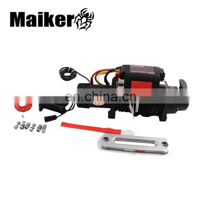 Maiker auto synthetic rope electric winch for Jeep Wrangler JK 12v 12500lbs off road winch