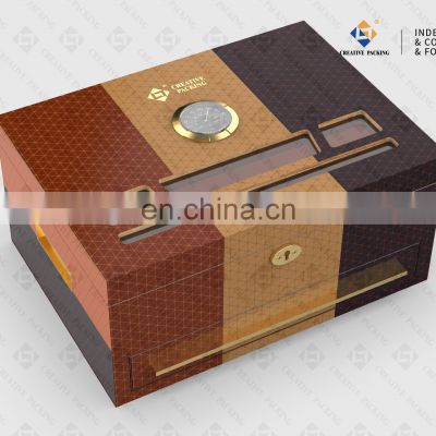 Creativepacking Walnut Paint Spanish Cedar Wooden Cuba Cigar Cases Humidor Box