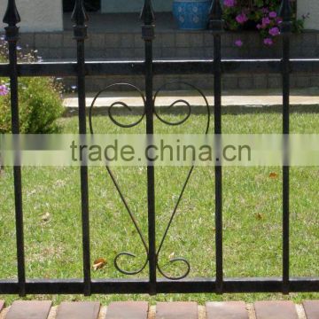 2015 Single modern wrought iron garden design fence