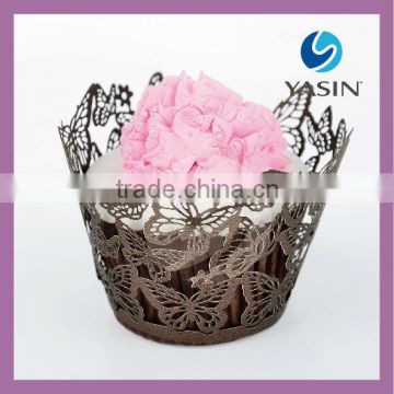 Vivid Butterfly Laser Cupcake Wrappers