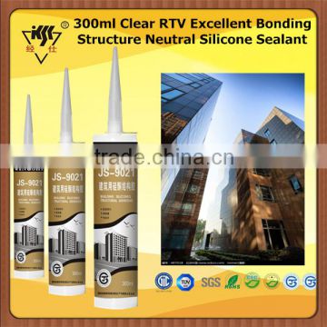 300ml Clear RTV Excellent Bonding Structure Neutral Silicone Sealant