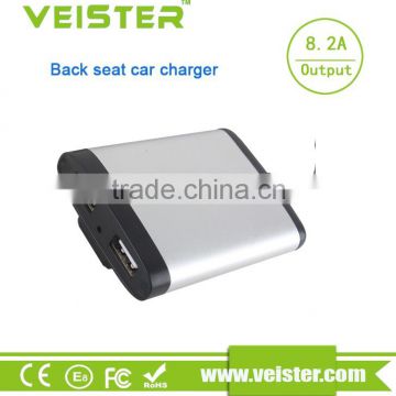 Veister Lastest design new trend 4 port usb car charger with 1.8M cable hub for back seat of the passengers