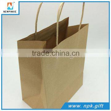 New design packaging bags factory low price brown paper bag from China