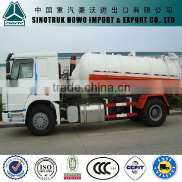 sinotruk 4x2 howo suction sewage truck for sale