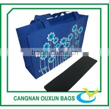 Custom size large bottom reinforced non woven shopping bag