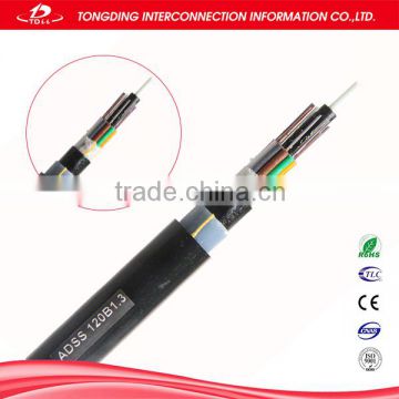 Factory price non-metallic adss fiber optic cable