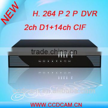High focus H.264 Stand Alone 16 Channel DVRs Player /Hidden Clock Camera DVR
