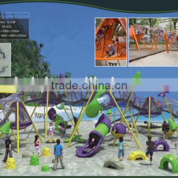 Professional China manufacturer kids large outdoor climbing playground equipment