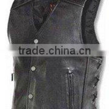 DL-1576 Leather Vests in Cowhide Leather