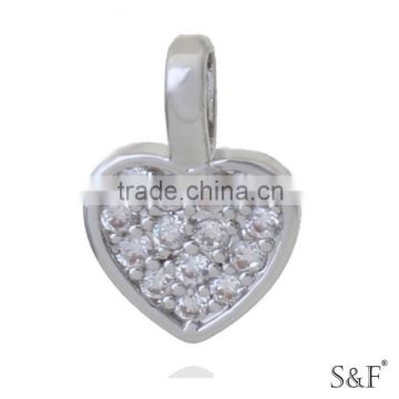 q888249 High Quality Custom Small Heart Zircon Pendant For Necklace