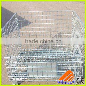 industrial stackable storage wire mesh containers,collapsible wire mesh container,