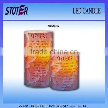 led pillar candles/battery powered candles/led flicker candle