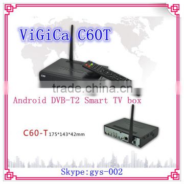 android digital terrestrial receiver android dvb-t2 vigica c60t tvbox