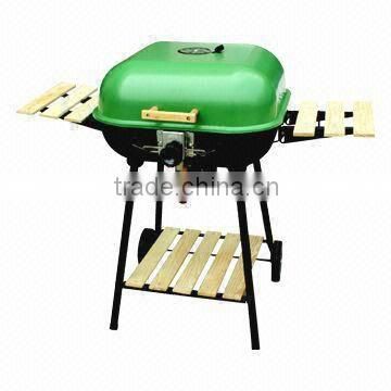 Green color Easily Assembled Feature Type foldable bbq grill
