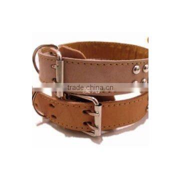 Double-lined Beaded Leather Dog Collars Fashion