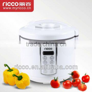 digital rice cooker with 7 functions white color elegant rice cooker