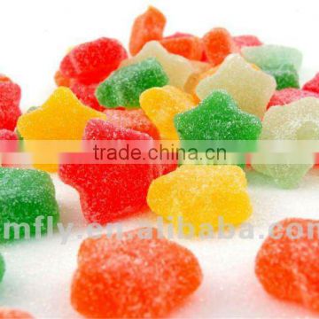 Sugar Coated Star Shaped Halal Soft Jelly Candy