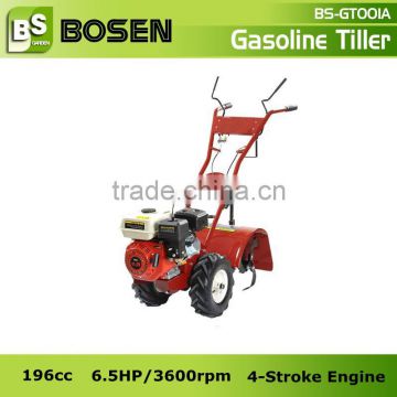 6.5HP Gasoline Mini Cultivator Tiller with Rotary Hoe