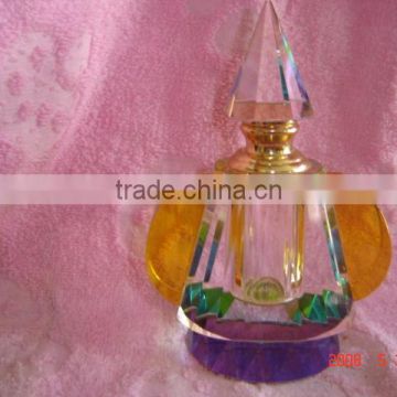 unique smart high quality crystal perfume empty glass bottle