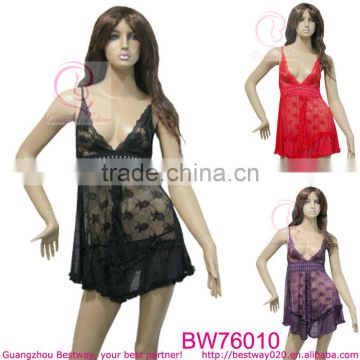 Women hot sex image sex products transparent night dress sexy lingerie with jewel in apparels