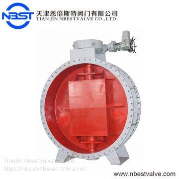 Metal Seated Cast steel body welding Double Flanged triple eccentric Butterfly Valve PN40