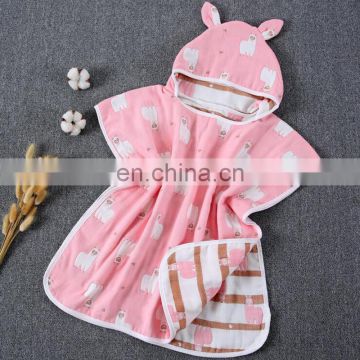 China Factory Bathrobes Wholesale 100% cotton baby bath towel with hood