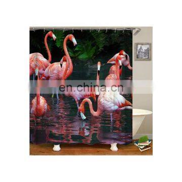 i@home ready made fashionably personalized flamingo waterproof 3d shower curtain bathroom