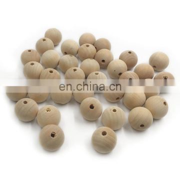 Wooden Crochet Round Beads Baby Teething Beads for Jewelry Making