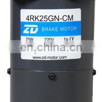 ZD 4RK40GN-CM , ZDMOTOR , ac motor , reversible motor with brake,220v25w