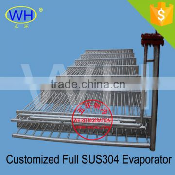 Food grade stainless steel evaporator for food factory
