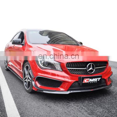 Beautiful carbon fiber body kit for Mercedes Benz cla class  CLA260 W117 in CMST style front lip rear diffuser and side skirts