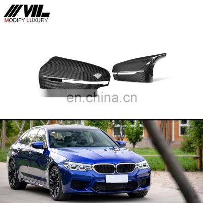 Replacement Carbon Fiber Side Mirror Cover For BMW 5 Series F90 M5 2018-2019