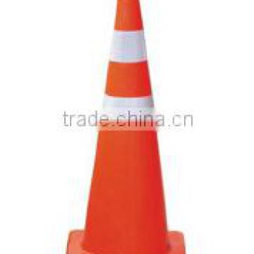 Flexible Fluorescent Orange Safety PVC Traffic Cone