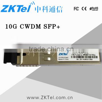 SFP+ ER 10G CWDM 1531nm &PIN Transceiver 40Km 10Gbps LC CISCO/HUAWEI/HP Compatible Commercial Temperature FTTH Optical Module