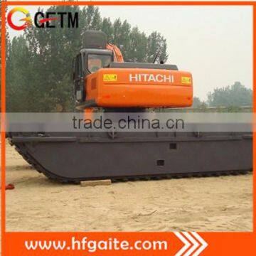 floating excavator for Clearing land at road