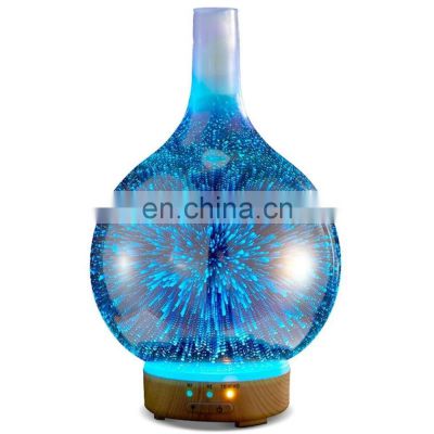 2019 Hot Selling 100ml Fireworks Best 3d Glass Oil Diffuser Air Fresheners