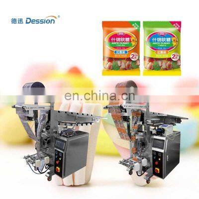 High cost performance semi-automatic 500g gummy bear candy packing machine with chain bucket