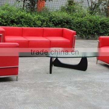 Replica fashion red color Le Corbusier LC3 sofa collection for living room