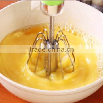 Kitchen Stainless Steel Hand Push Whisks Mixer Silver Home Value Self Mixer
