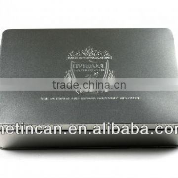 beautiful embossed and debossed tin box for your product