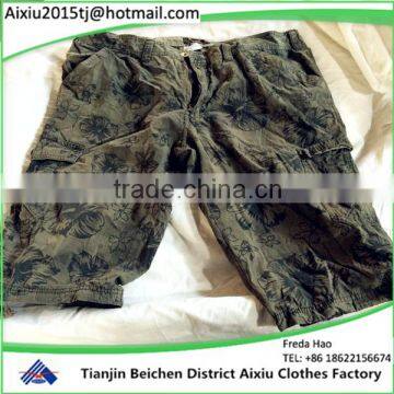 best quality used clothing lady/men cargo short pants /used clothing