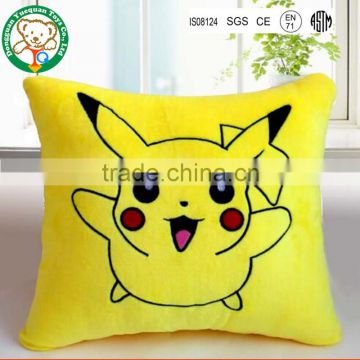 Factory supplier plush sofa cushion Pikachu pillow
