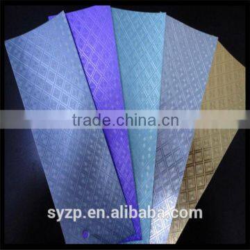 colored embossed aluminium foil packing paper made in China