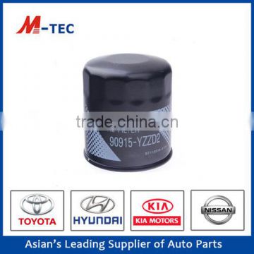 Hot selling toyota oil filter in china 90915-YZZD2 used for Yaris
