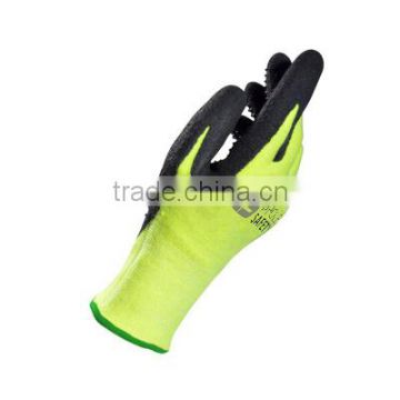 OEM service EN388 Knitted nylon Nitrile mixed with water based PU Mix Coated Glove