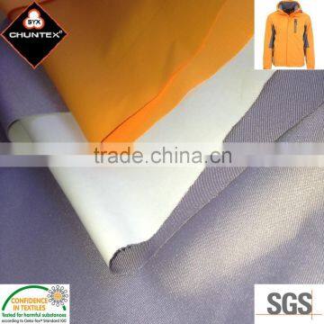 Ultralight Water Repellent Breathable PU Coating Polyester Pongee Fabric for Outdoor Garments