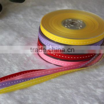 Middle stitching grosgrain ribbon