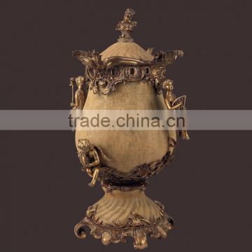C02 antique brass chinese vase