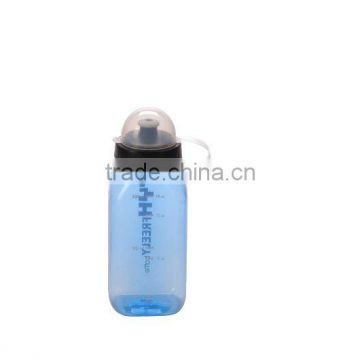 tranparent plastic water bottle